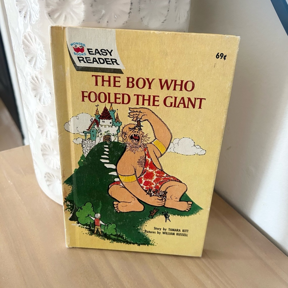 Vintage 1963 The Boy Who Fooled the Giant Easy Reader Hardcover Book
